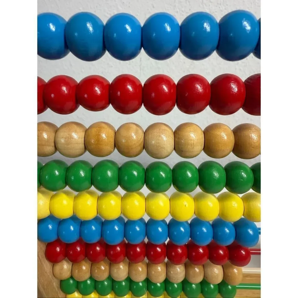 Melissa & Doug Abacus - Classic Wooden Educational Counting Toy With 100 Beads